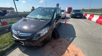 Dwa zdarzenia na S8 w okolicach Polichna. Duże utrudnienia na remontowanym odcinku