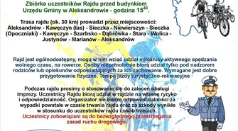 Rajd rowerowy „Rodzinnie, Zdrowo, Rowerowo” już 27 lipca w Aleksandrowie