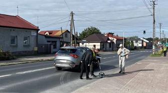 Zamknięta DK12 w Sulejowie. Prokuratura przeprowadziła wizję lokalną w sprawie potrącenia pieszej