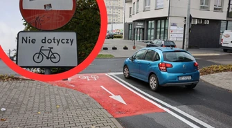 Nowy kontrapas rowerowy na Zjazdowej