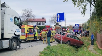 Pijany kierowca Audi spowodował wypadek w Siomkach. Miał ponad promil alkoholu we krwi