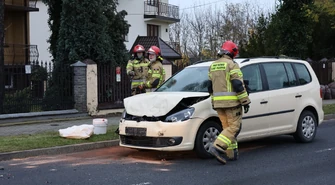 Wypadek na ul. Zalesickiej w Piotrkowie. Ruch wahadłowy