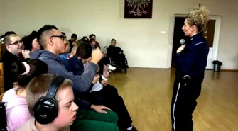 Spotkanie edukacyjne o bezpieczeństwie drogowym i przemocy w SOSW w Piotrkowie Trybunalskim
