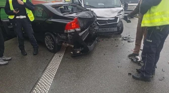 Wypadek na S8 pod Piotrkowem. Trzy pojazdy zderzyły się na 322. kilometrze trasy