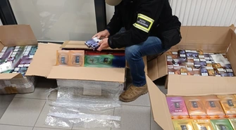 Nielegalne papierosy w Gorzkowicach. Zabezpieczono setki paczek 