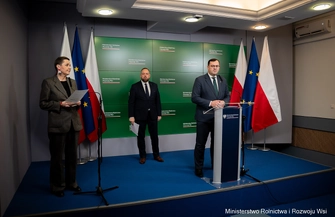 Konferencja prasowa ministra Stefana Krajewskiego (fot. MRiRW)