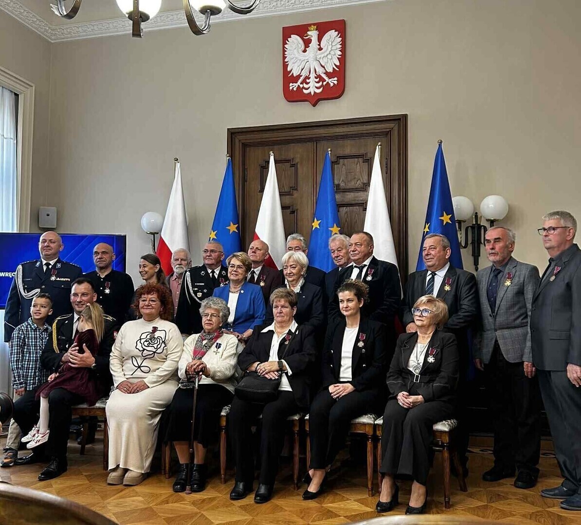 Srock Jadwiga Kalinowska odznaczona Medalem Opiekuna Miejsc Pamięci