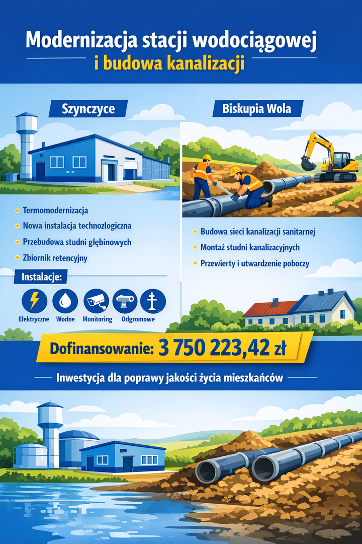 Inwestycja w infrastrukturę wodno-kanalizacyjną gminy