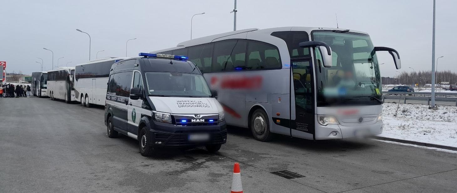 Inspekcja Transportu Drogowego rozpoczyna akcję Bezpieczny Autokar - ferie 2026