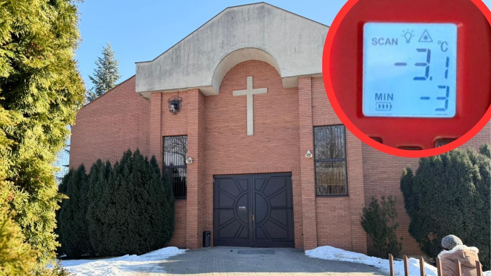 Para leciała nam z ust ogrzewania brak. Pogrzeb po piotrkowsku przy -3C