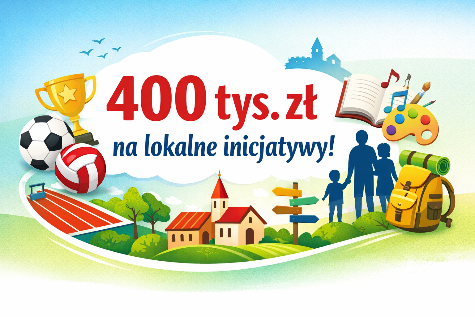 Otwarty konkurs ofert na realizację zadań publicznych w Gminie Rozprza w 2026 roku 400 tys. zł na działania sportowe kulturalne i społeczne dla mieszkańców