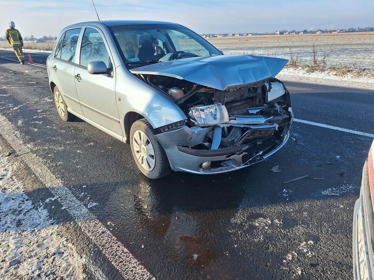 Wypadek na DK91 w Longinówce. Są utrudnienia