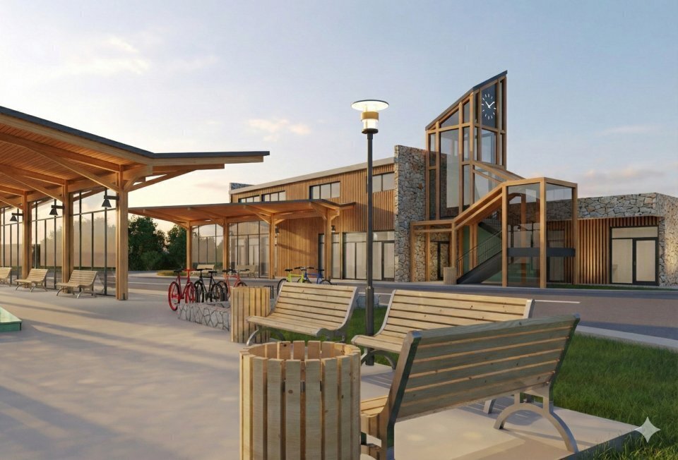 Rewitalizacja w Sulejowie trwają prace nad centrum przesiadkowym remizą i modernizacją polanki