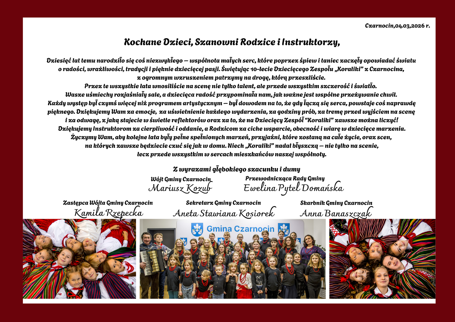 Koraliki z Czarnocina świętują 10-lecie. Wyjątkowy jubileusz dziecięcego zespołu