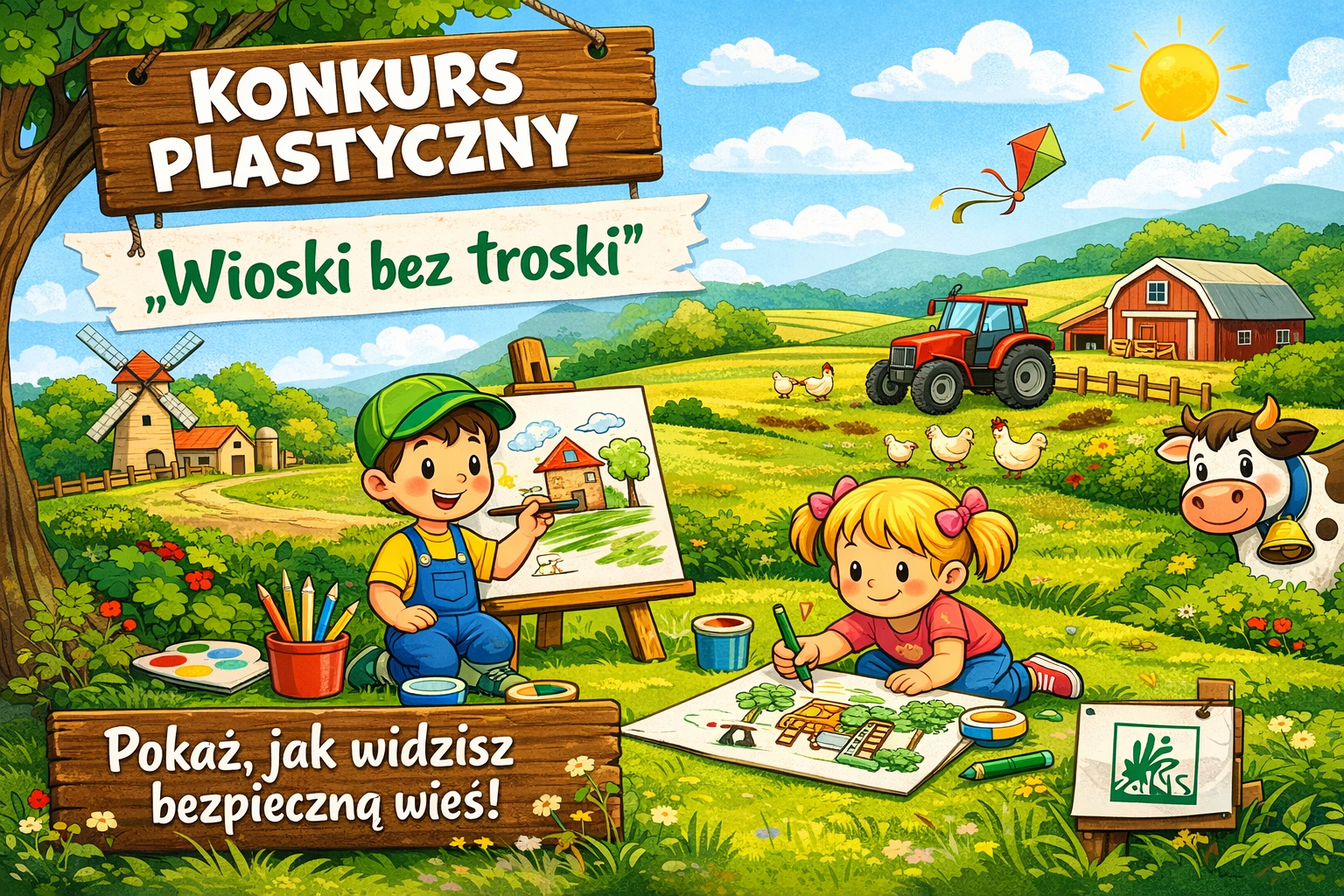 KRUS zaprasza dzieci z gminy Aleksandrów do konkursu Wioski bez troski