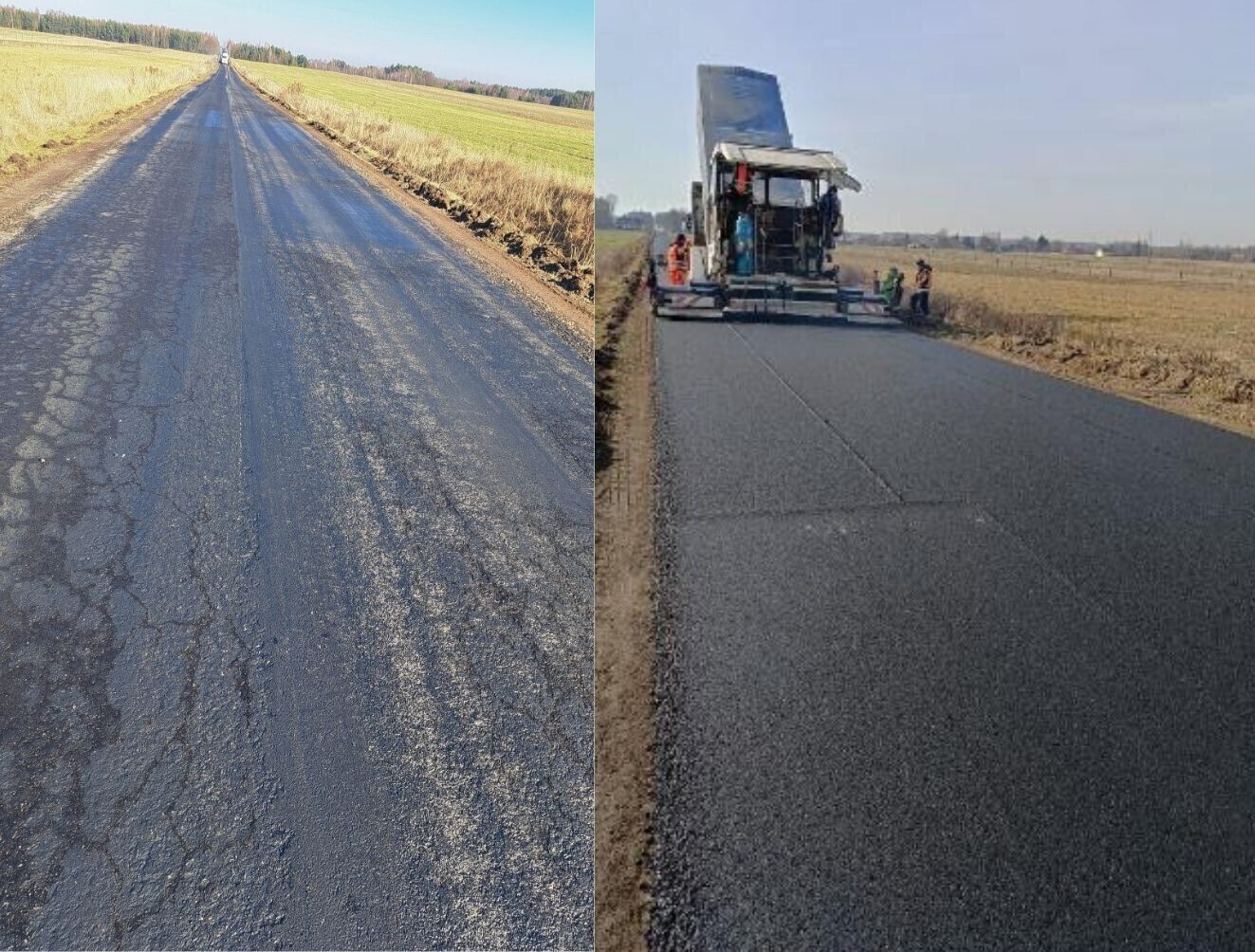 Zakończył się remont odcinka drogi gminnej łączącej dwie samorządowe jednostki