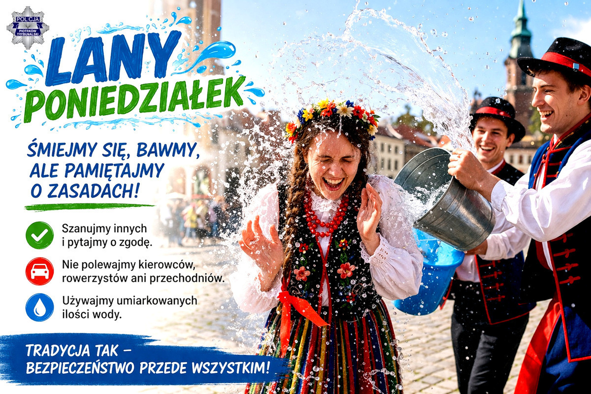Lany Poniedziałek. Świętuj z umiarem aby nie dostać mandatu