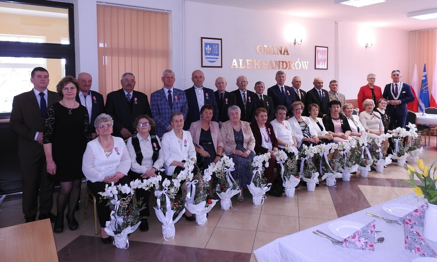 Złote Gody w Gminie Aleksandrów uroczystość wręczenia Medali za Długoletnie Pożycie Małżeńskie