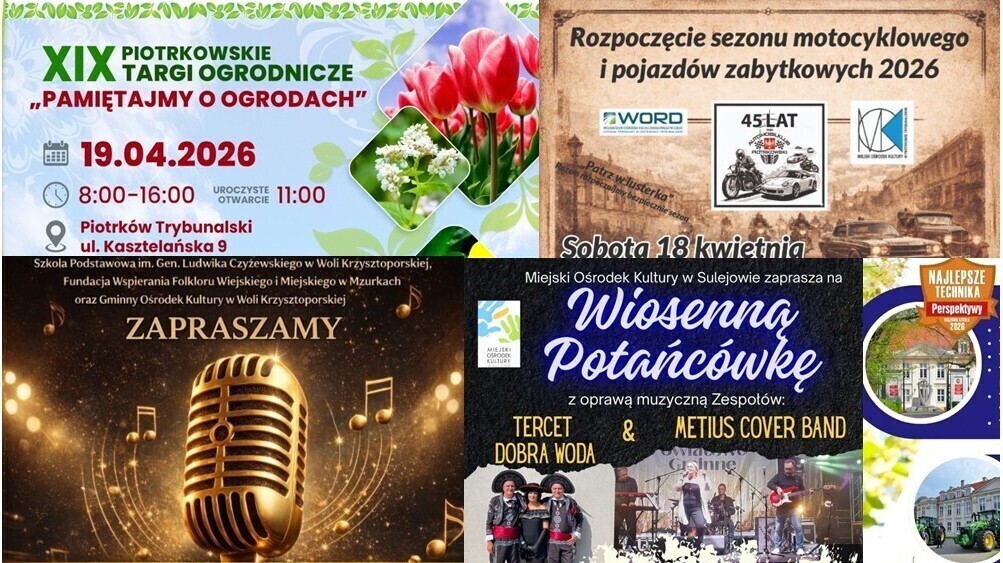 Kolejny weekend z atrakcjami. Sprawdź co się będzie działo w Piotrkowie i regionie