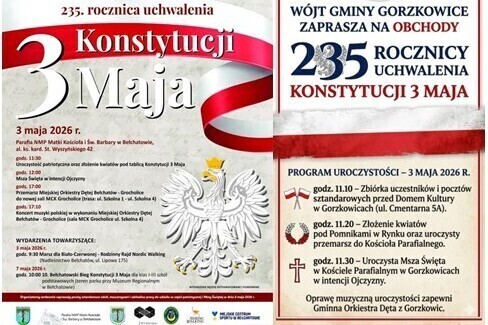 Pierwszy weekend majowy pod znakiem uroczystości rocznicowych i zabawy