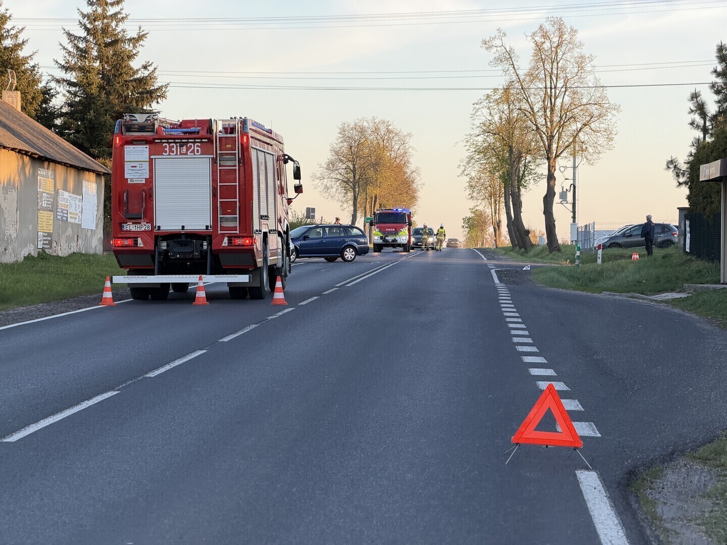 Kolejny wypadek na drogach regionu. Wypadek na DK91 w Longinówce. Droga zablokowana