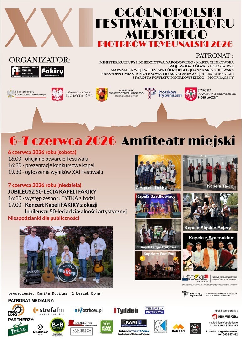 Już 6 i 7 czerwca zapraszamy na XXI Ogólnopolski Festiwal Folkloru Miejskiego