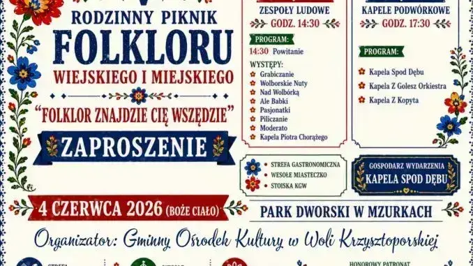 Folklorystyczny piknik w Mzurkach w Boże Ciało