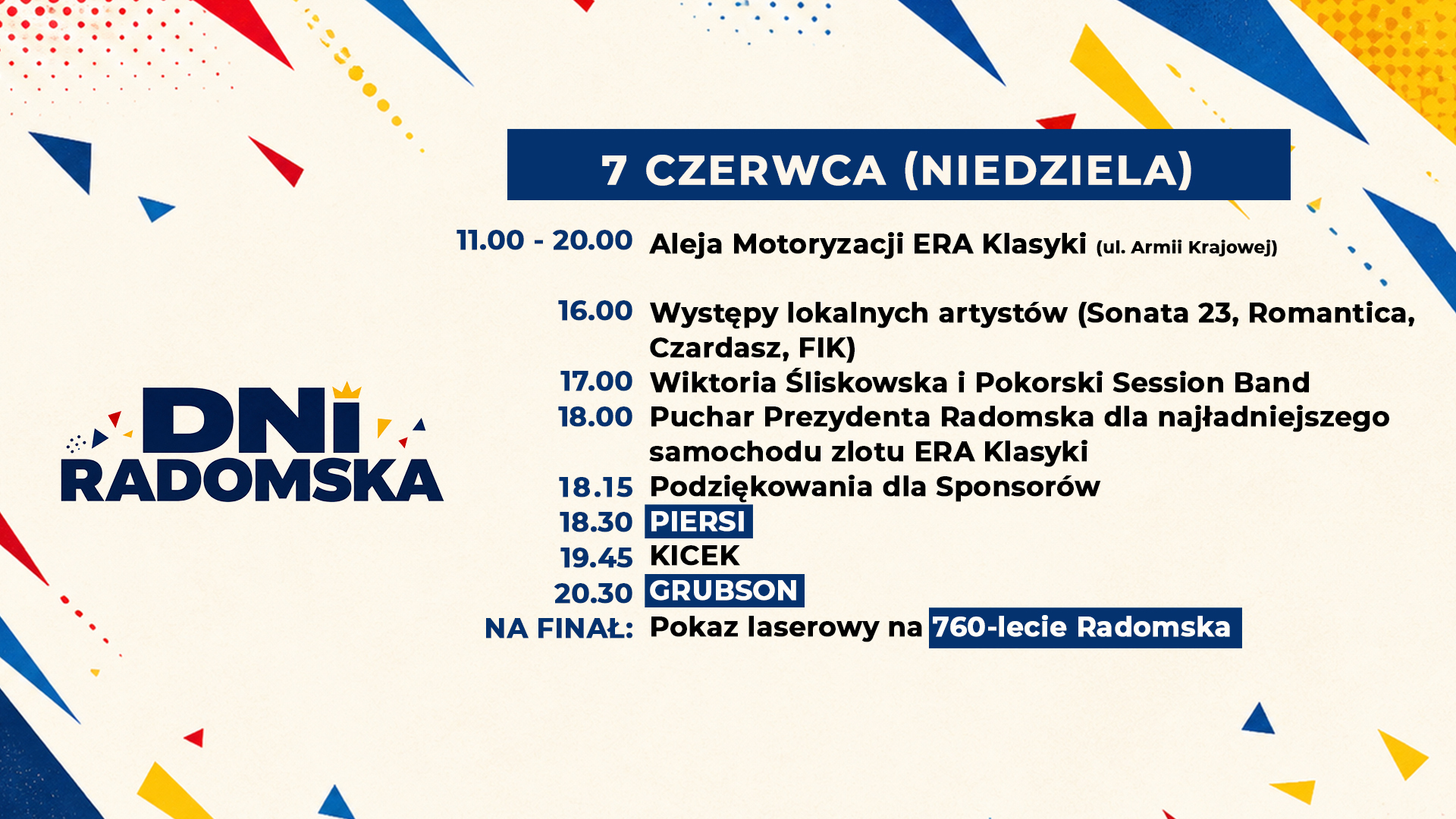 Dni Radomska 2026 święto pełne gwiazd emocji i rodzinnej zabawy