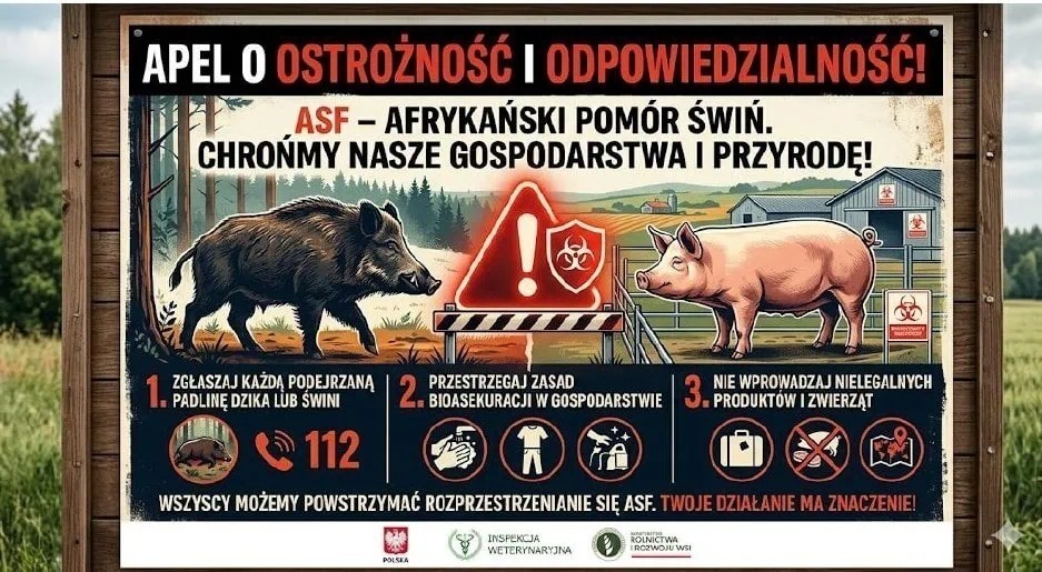 Chrońmy nasze gospodarstwa i przyrodę. Apel o ostrożność i odpowiedzialność