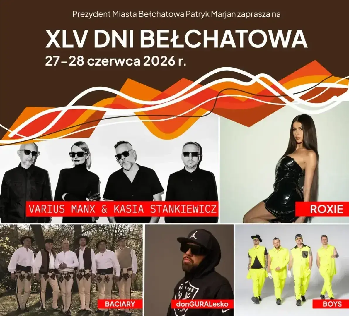 XLV Dni Bełchatowa - wyjątkowe dni pełne muzyki dobrej energii i wspólnego świętowania.