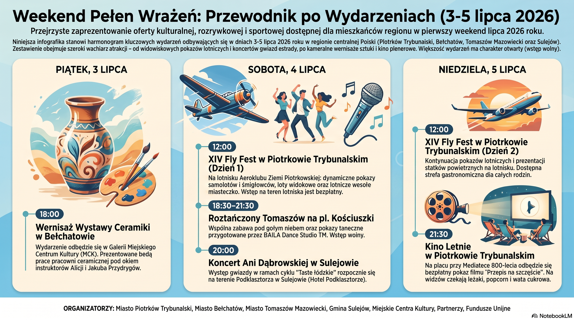 Weekend pełen atrakcji. Sprawdź co będzie się działo od 3 do 5 lipca w regionie