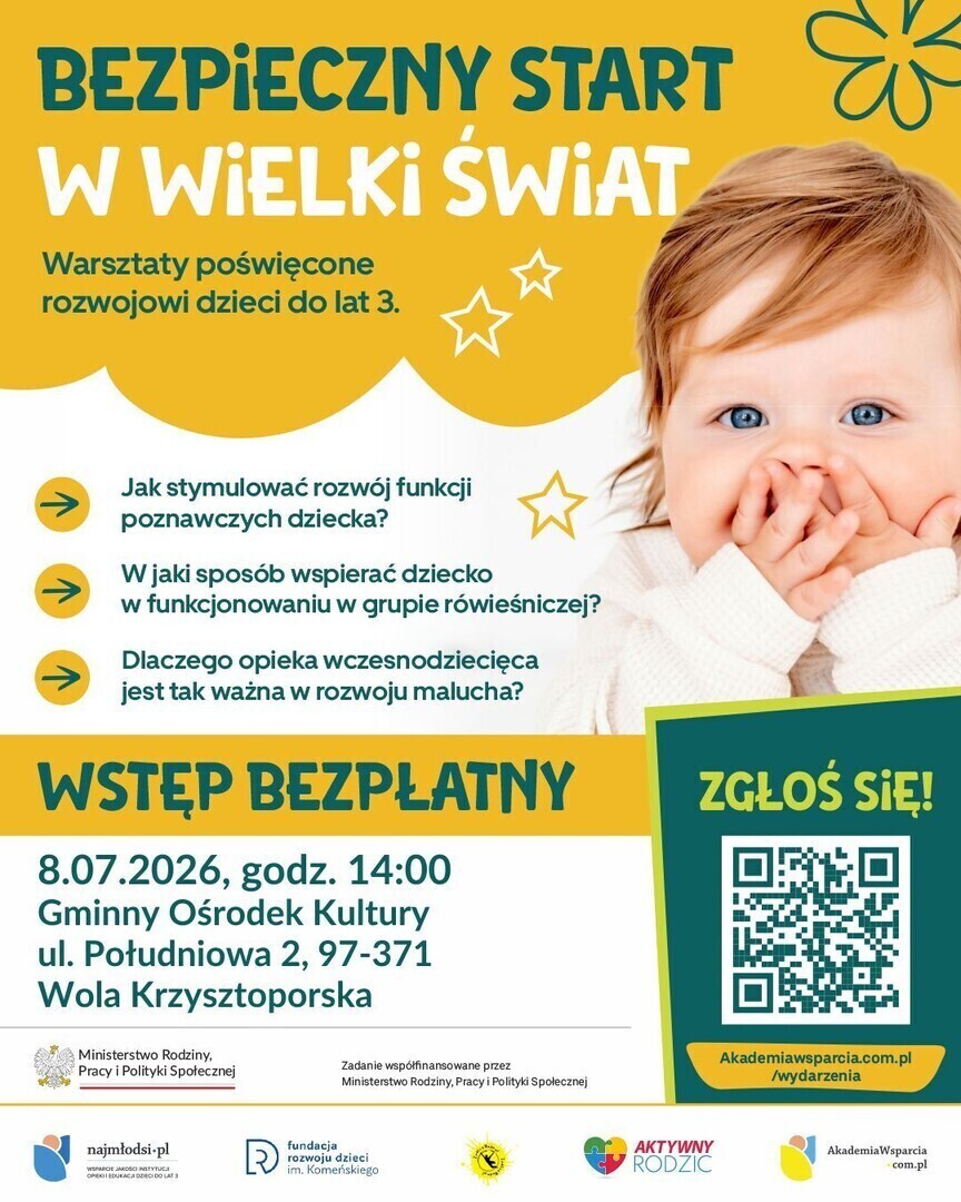 Bezpłatne warsztaty dla rodziców w Woli Krzysztoporskiej