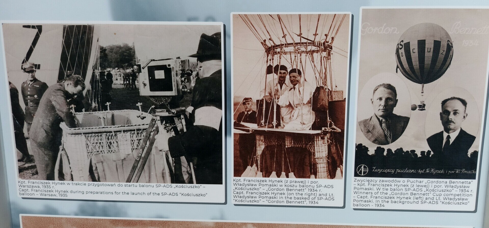 Historyczne zdjęcia i balonowe kosze przed Mediateką. Lotnicza wystawa towarzyszy Fly Fest