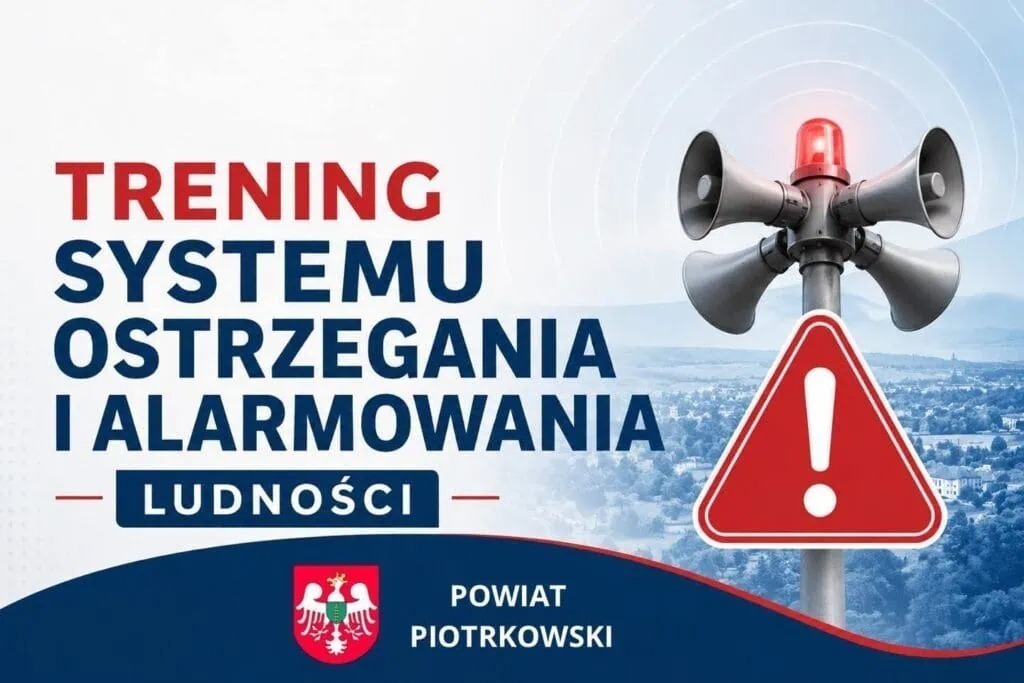 W poniedziałek zawyją syreny w powiecie piotrkowskim to tylko test