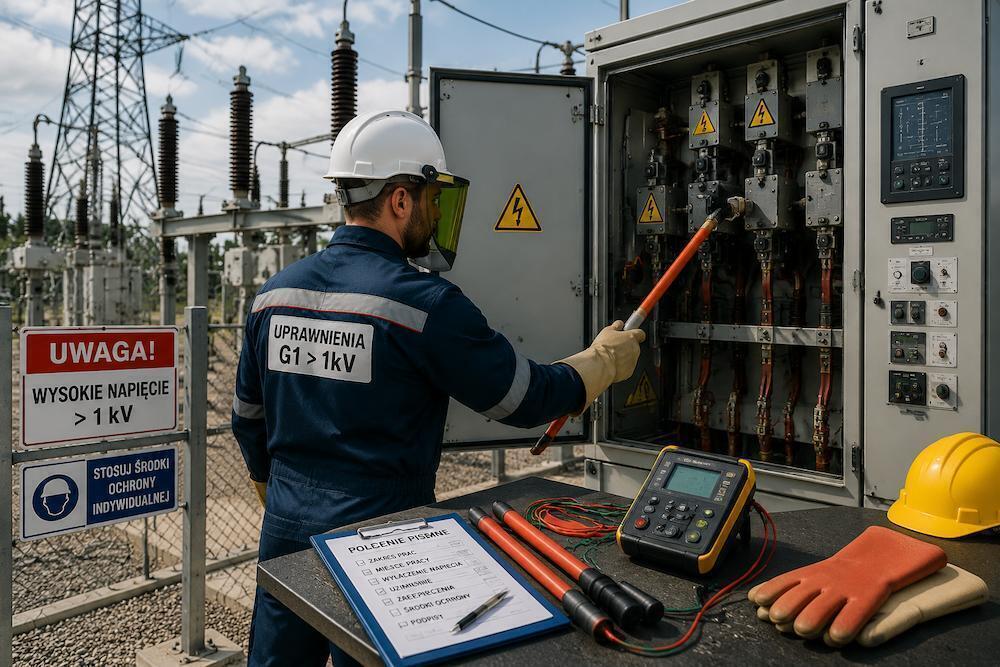 Praca przy urządzeniach elektrycznych powyżej 1 kV - jakie kwalifikacje są wymagane i jak je spełnić