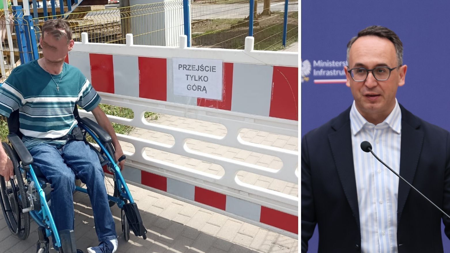 Przejście podziemne przy dworcu PKP w Piotrkowie. Minister zapowiada przetarg i parking