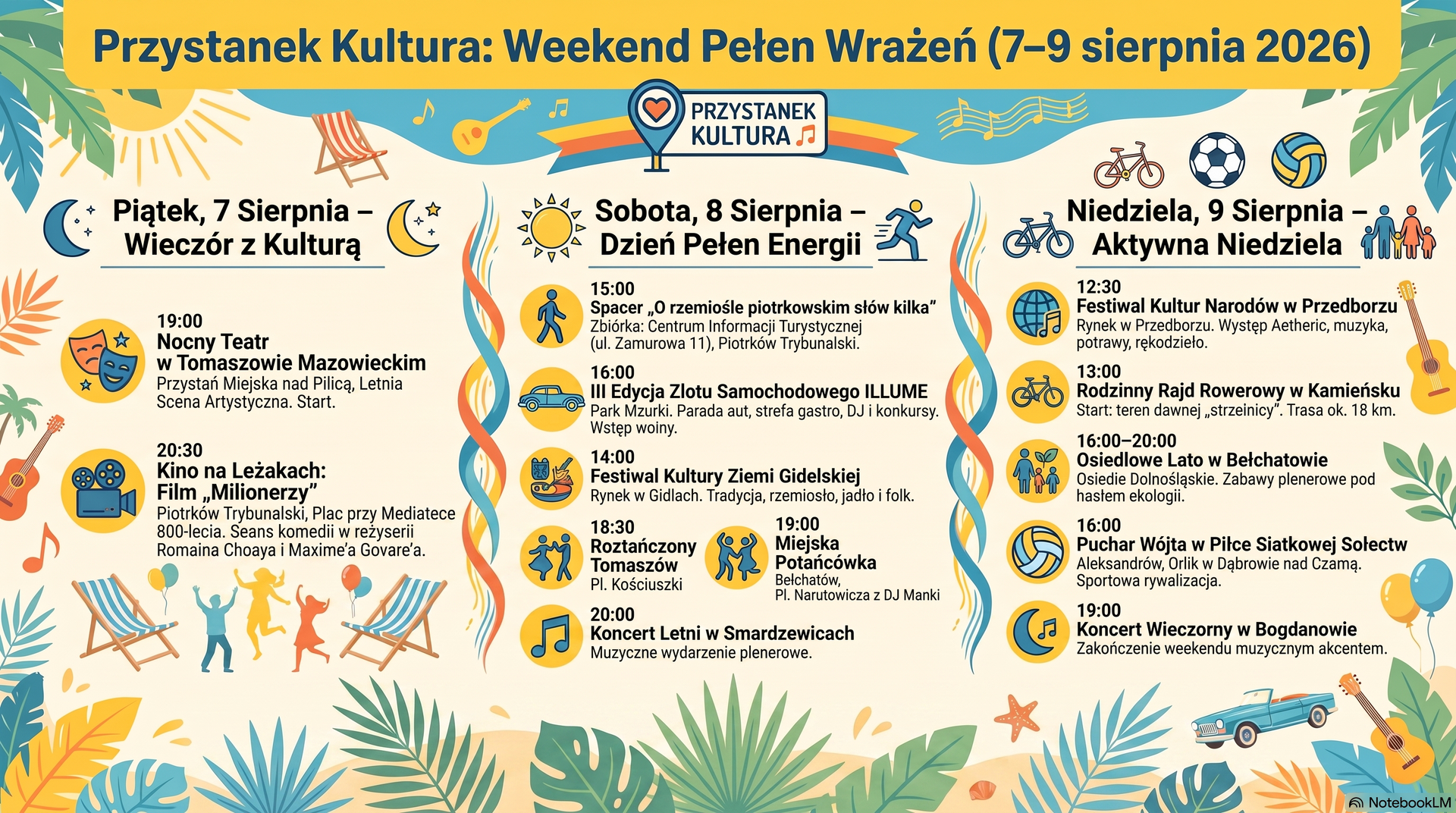 Weekend pełen atrakcji w regionie. Sprawdź co będzie się działo od 7 do 9 sierpnia