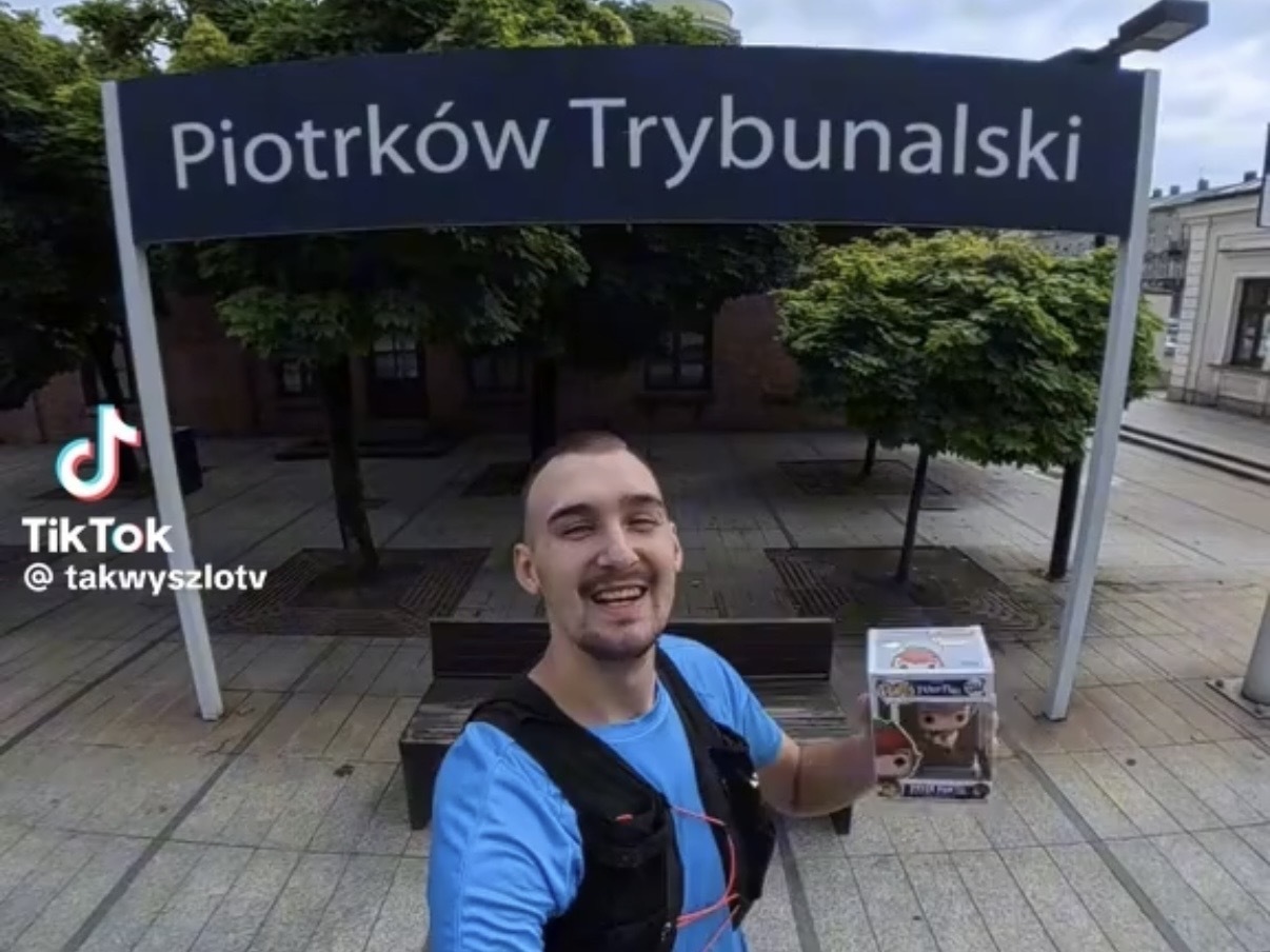 Znany TikToker przyjechał do Piotrkowa. Podjął nietypowe wyzwanie
