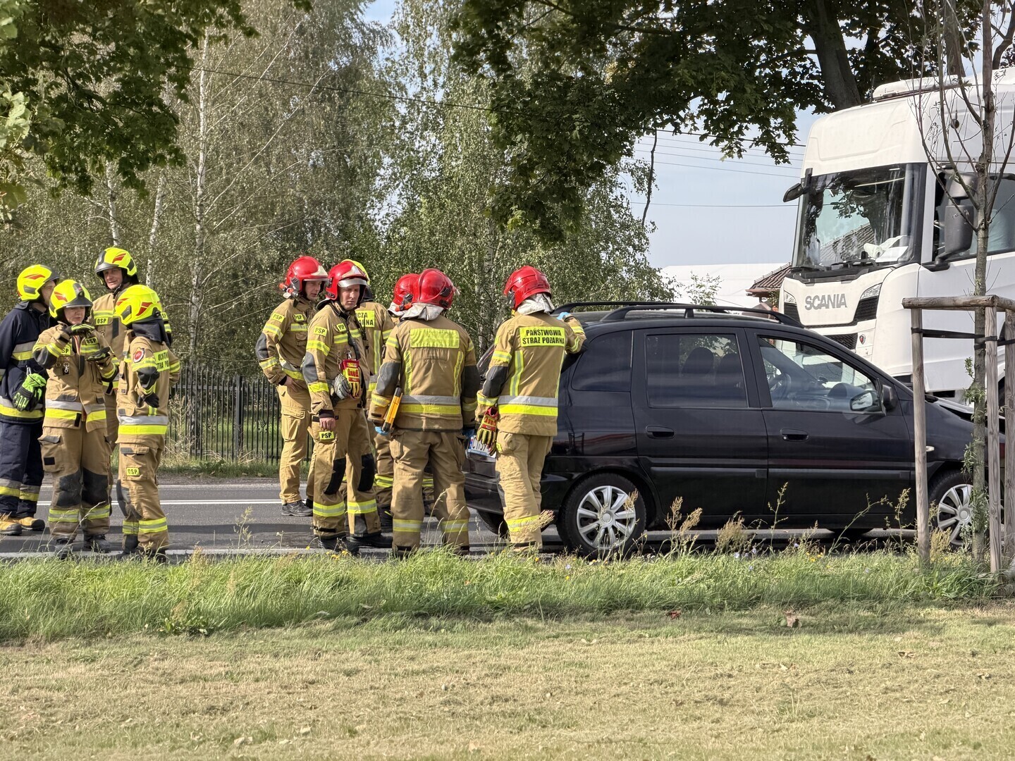 Kolejny wypadek na DK12. Zderzyły się trzy samochody jedna osoba trafiła do szpitala