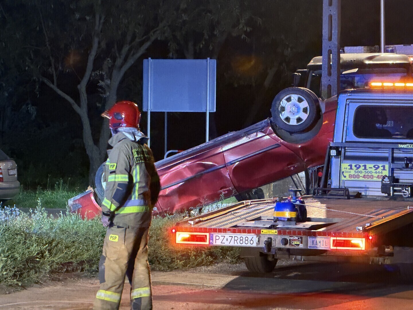Toyota dachowała na Żelaznej w Piotrkowie