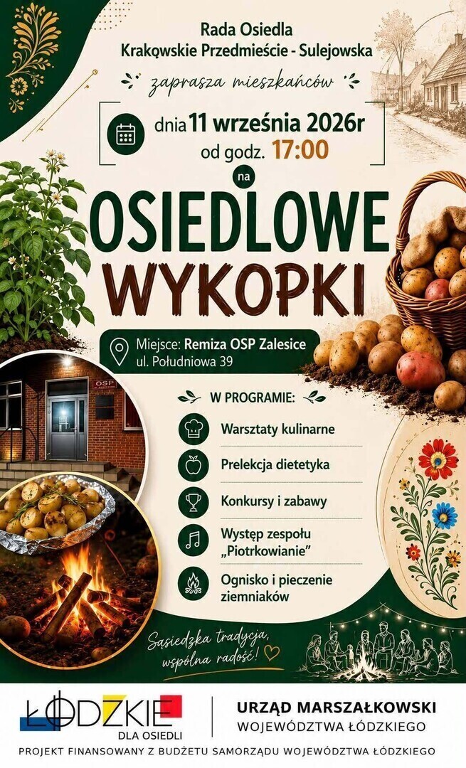 Pachnące ogniskiem i tradycją. Przed nami Osiedlowe Wykopki w Zalesicach