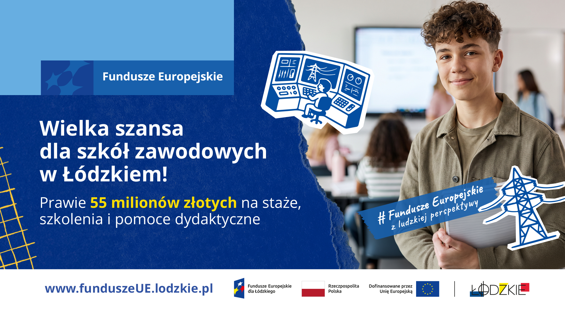 Wielka szansa dla szkół zawodowych w Łódzkiem Prawie 55 milionów złotych na staże szkolenia i pomoce dydaktyczne