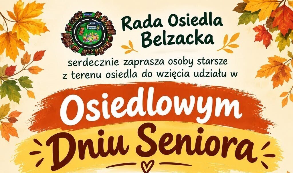 Seniorzy spotkają się na Belzackiej. Rada Osiedla zaprasza na wyjątkowe popołudnie
