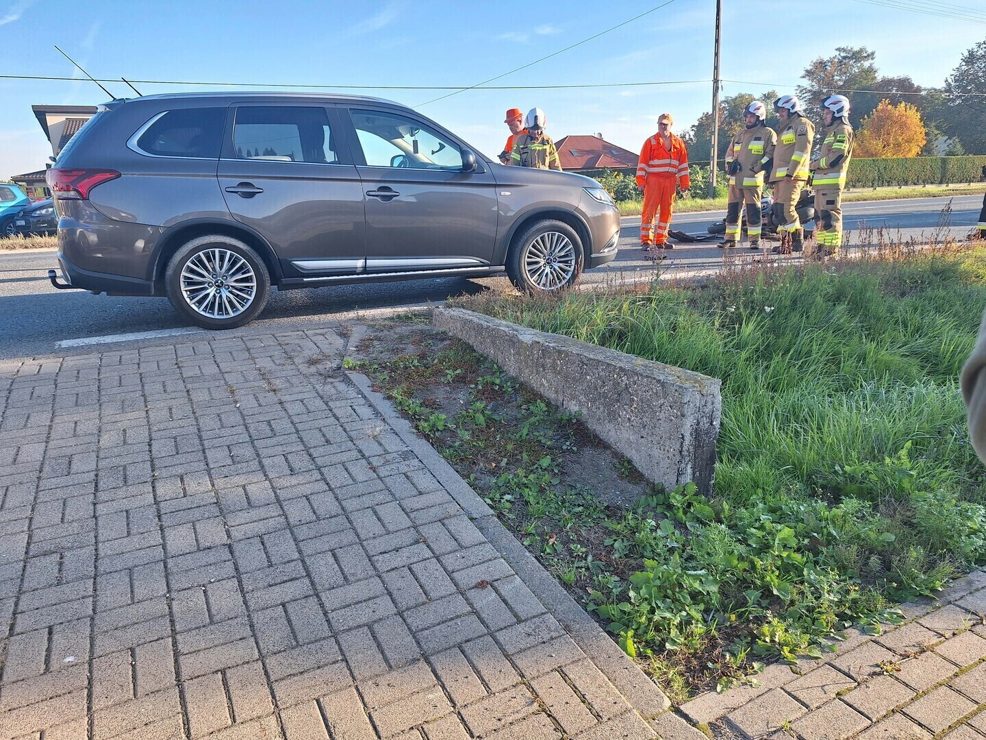 Zderzył się z motocyklistą. Mężczyzna trafił do szpitala