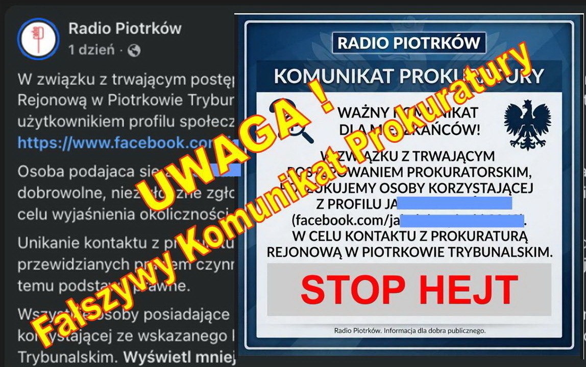 Komunikat Prokuratury którego prokuratura nie wydała. Rzecznik dementuje