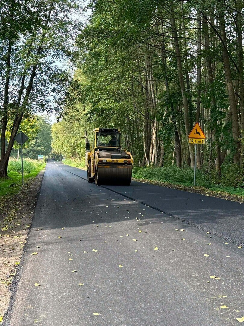 Utrudnienia na drodze Trzepnica Teklin. Ruch odbywa się jednym pasem