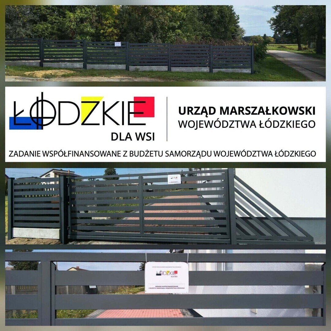 Gmina Czarnocin zrealizowała kolejną inwestycję. Ogrodzenie kosztowało 15 tys. zł