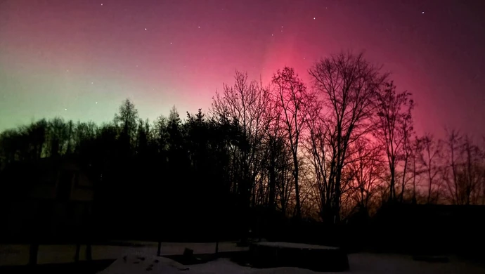 Piękna zorza nad Piotrkowem i regionem WASZE ZDJĘCIA
