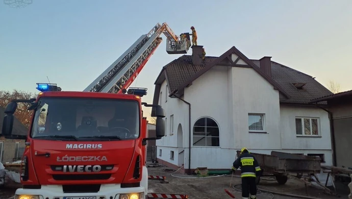 Groźny pożar w powiecie piotrkowskim 