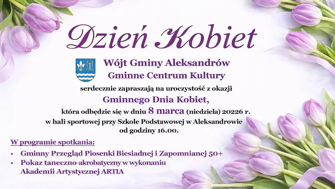 Gminny Dzień Kobiet w Aleksandrowie – muzyka, taniec i wspólne świętowanie